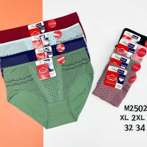 شورت نخی کتان خارجی خالدار موج وسط گیپور دارکدM25025 سه سایز درجین کد ۱۰۱۱۵۲👙 بسته 12 تایی