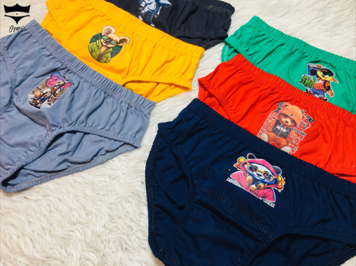 شورت  سوپر نخ اسلیپ پسرانه دمپا کش سگهای نگهبان کد۱۰۱۴۰۷🌺 بسته 12 تایی سایز XL