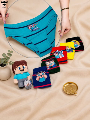 شورت پسرانه اسلیپ سوپر نخ  راه‌راه لوگو کد 101410🌺 بسته 12 تایی سایز 2XL