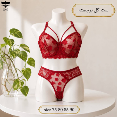 ست شورت سوتین زنانه فنردار هارنسی گل برجسته سایز ۷۵_۹۰ نسترن کد ۲۰۲۴۲۷🌺 بسته 4 تایی