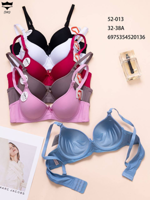 سوتین اسفنجی فنردار دخترانه کاپ ساده کاپ A کد013_52کد۲۰۲۳۰۲👙 بسته 6 تایی