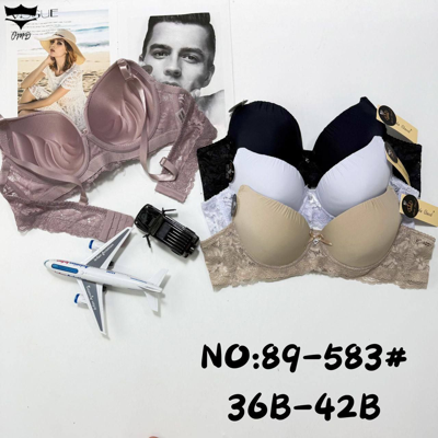 سوتین اسفنجی فنردار مجلسی دستگ دانتل کاپB کد583خرید ۲۰۲۴۲۱👙 بسته 6 تایی