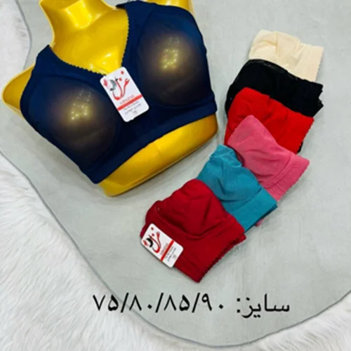 سوتین یاردی پرسی فنردار کش باریک سایز ۷۵_۹۰ کد۲۰۲۴۱۵👙 بسته 4 تایی