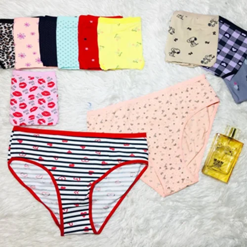 شورت زنانه نخی طرح لب کد۱۰۱۱۳۹🌺 بسته 12 تایی سایز 3XL