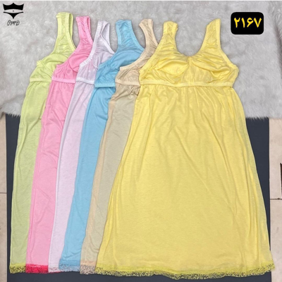 زیر پوش زنانه کرست دار دامندار پاستیلی کد 202403🌺 بسته 6 تایی