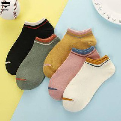 جوراب نخی زنانه مچی رنگی ساده لب رنگی کد 161671🌺بسته 10 تایی