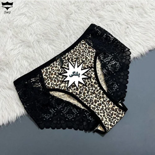 شورت فانتزی پلنگی زنانه بغل گیپور کد۱۰۱۱۶۸🌺 بسته 12 تایی سایز 3XL