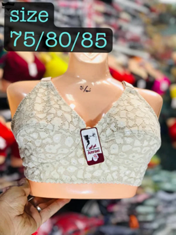 سوتین دانتل  کش باریک  اطلسی۷۵_۸۵کد۲۴۷۲🌺 بسته 12 تایی