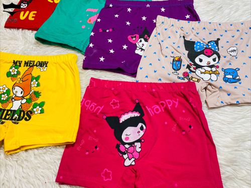 شورت سوپر نخ نیم پا دخترانه رنگی کرومی کد۱۰۱۵۱۴🌺 بسته 12 تایی سایز 2XL