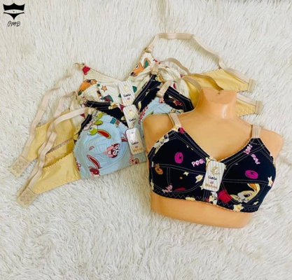 سوتین دخترانه طرح خرگوش 60تا65 کش باریک کد۲۰۲۵۵۷🌺 بسته 12 تایی