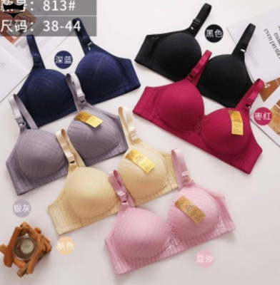 سوتین اسفنجی  بدون فنر وسط گل کد۸۱۳کاپ B کد۲۰۲۴۷۳👙 بسته 6 تایی