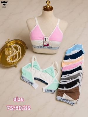 سوتین نخی کش اسپرت زنانه دو رنگ کالوین calvin Klein سایز۷۵تا۸۵کد۲۰۲۵۸۷🌺 بسته 6 تایی