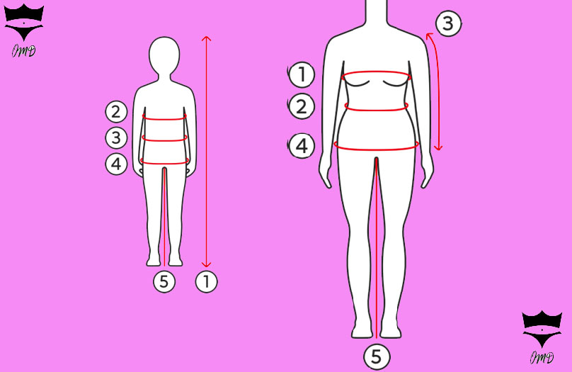 سایز لباس زیر