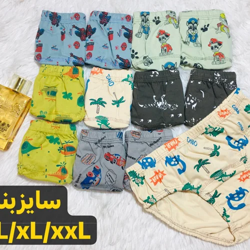شورت اسلیپ پسرانه چاپی مرد عنکبوتی کد۱۰۱۴۴🌺جین۱۲تایی سایز 2XL