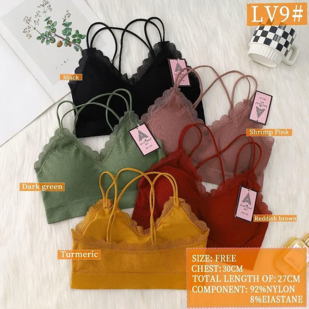 نیمتنه دخترانه لبه گیپورفری سایز LV9کد۲۰۲۰۶۲👙جین ۶ تایی